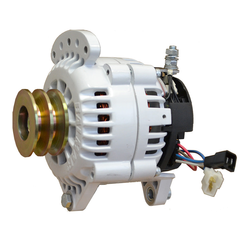 Balmar Alternator 120 AMP 12V 315 Dual Foot Saddle Dual Pulley wIsolated Ground 60120DV