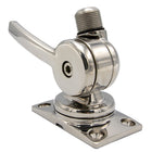 Shakespeare 6187 Sleek  Compact Stainless Steel Rotatable 4Way Ratchet Mount 6187