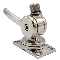 Shakespeare 6187 Sleek  Compact Stainless Steel Rotatable 4Way Ratchet Mount 6187
