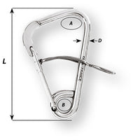 Wichard Automatic Mooring Hook  170mm Length  61116 02329