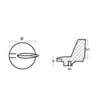 Tecnoseal Zinc Yamaha Trim Tab Anode f200  300 HP Motors 01145