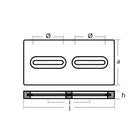 Tecnoseal Rectangular Zinc Plate Anode wInserts  12 x 6 x 1 TECDIVERSD