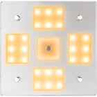 SeaDog Square LED Mirror Light wOnOff Dimmer  White  Blue 4018403