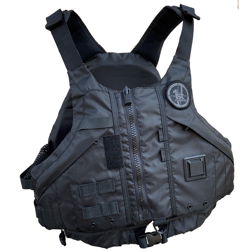 First Watch AV1000 Kayak Style Duty PFD  Black  XSS AV1000BKXSS
