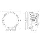 RIGID Industries 360 Series 6 Spot wAmber Pro Lens  Pair 36210