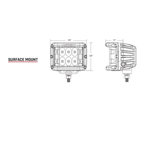 RIGID Industries DSS Spot wAmber Pro Lens  Pair 262214