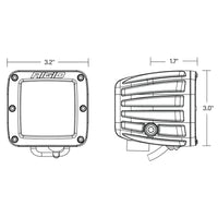 RIGID Industries DSeries Spot wAmber Pro Lens  Pair 20252