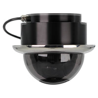 Iris Miniature Marine PTZ Dome Camera  Stainless Bezel  HiDef Ethernet IP  10x Digital Zoom  4 in 1 Video Format
