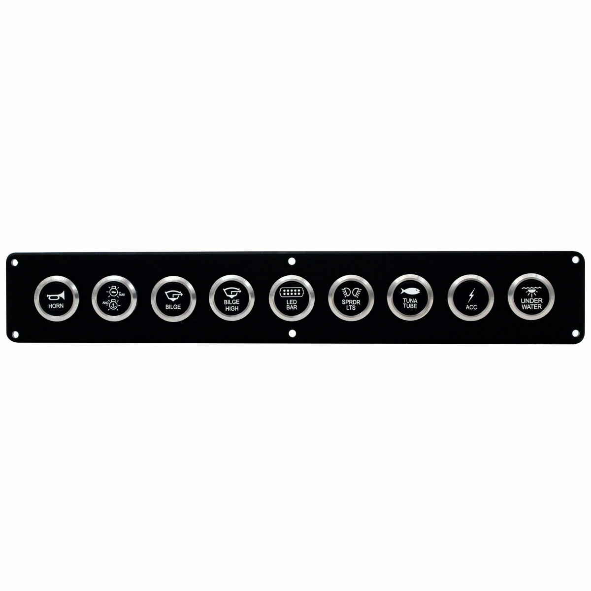 9 Switch 22mm Push Button Panel