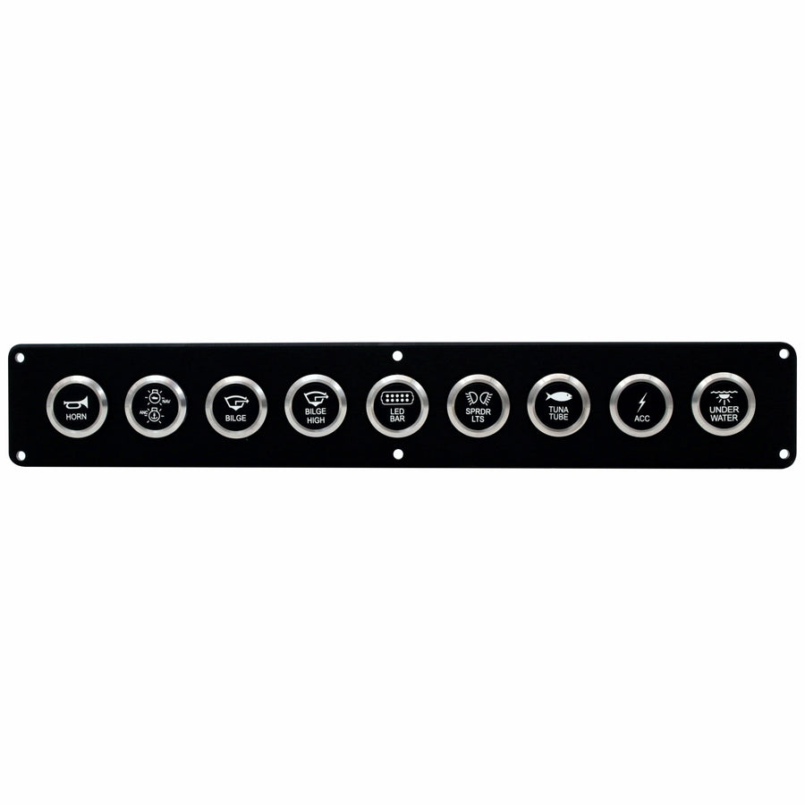 9 Switch 22mm Push Button Panel