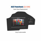 ALK2 Powerboats 22 CRS Dash Panel Replacement with custom etching
