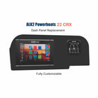 ALK2 Powerboats 22 CRX Dash Panel Replacement with custom etching