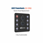 LK2 Powerboats 22 CRX Switch Panel Replacement with custom etching