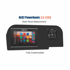 ALK2 Powerboats 23 CRX Dash Panel Replacement with custom etching