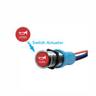 Bluewater 22mm HORN switch actuator with red horn-labeled button and stainless bezel