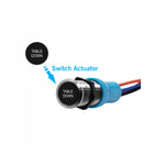 Bluewater 22mm Table Down actuator with black labeled "TABLE DOWN" button and stainless bezel