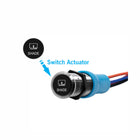 Bluewater 22mm Shade actuator with black labeled SHADE button and stainless bezel