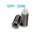 Bluewater 22mm OFF - (ON) momentary switch body with stainless threaded barrel
