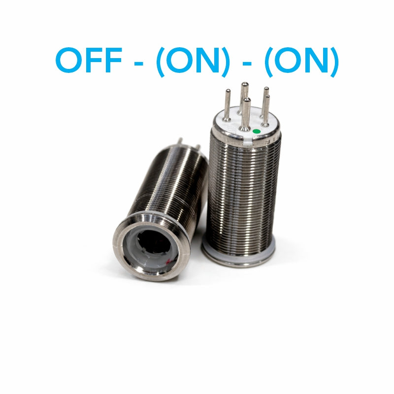 Bluewater 22mm OFF - (ON) - (ON) dual momentary switch body with stainless threaded housing