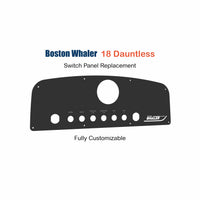 Boston Whaler 18 Dauntless Switch Panel Replacement with custom etching