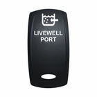 Technoexpress Shop LIVEWELL PORT rocker switch actuator with white label and livewell icon