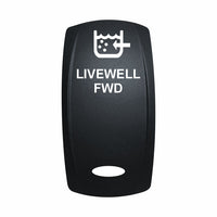 Technoexpress Shop LIVEWELL FWD rocker switch actuator with livewell icon, black finish