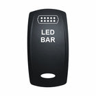 Technoexpress Shop rocker switch actuator labeled 'LED BAR' with LED light icon