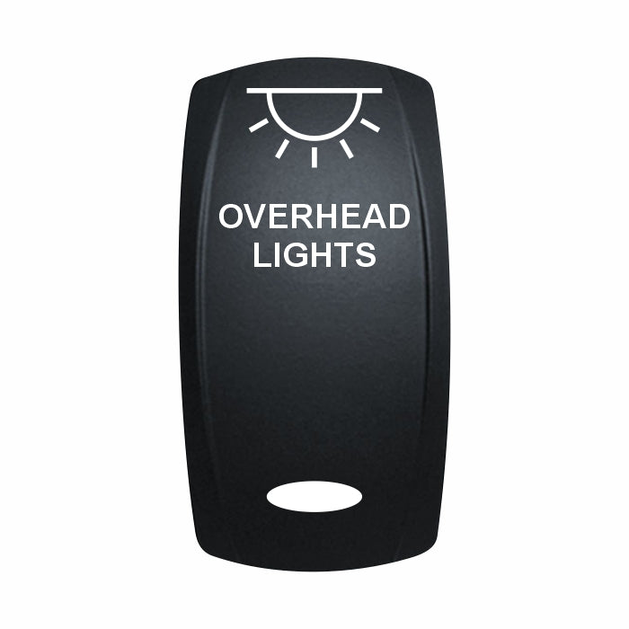 Technoexpress Shop rocker switch labeled OVERHEAD LIGHTS with a dome light icon