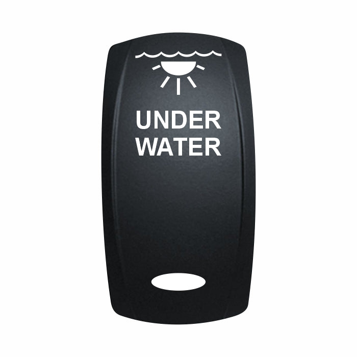 Technoexpress Shop black rocker switch labeled "UNDER WATER" with underwater light icon