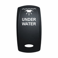 Technoexpress Shop black rocker switch labeled "UNDER WATER" with underwater light icon