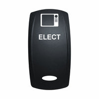Technoexpress black rocker switch labeled ELECT with electronics display icon