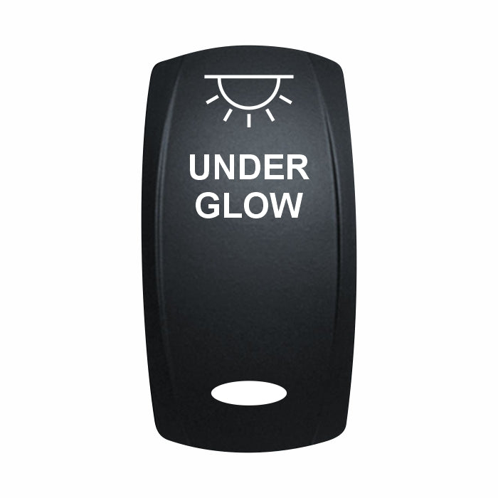 Technoexpress Shop rocker switch labeled UNDER GLOW with white light icon