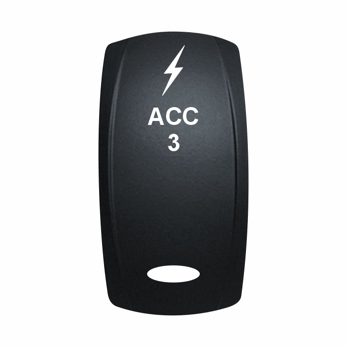 Technoexpress Shop ACC 3 rocker switch actuator with white lightning symbol