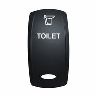 Technoexpress Shop toilet rocker switch with white toilet icon and TOILET label