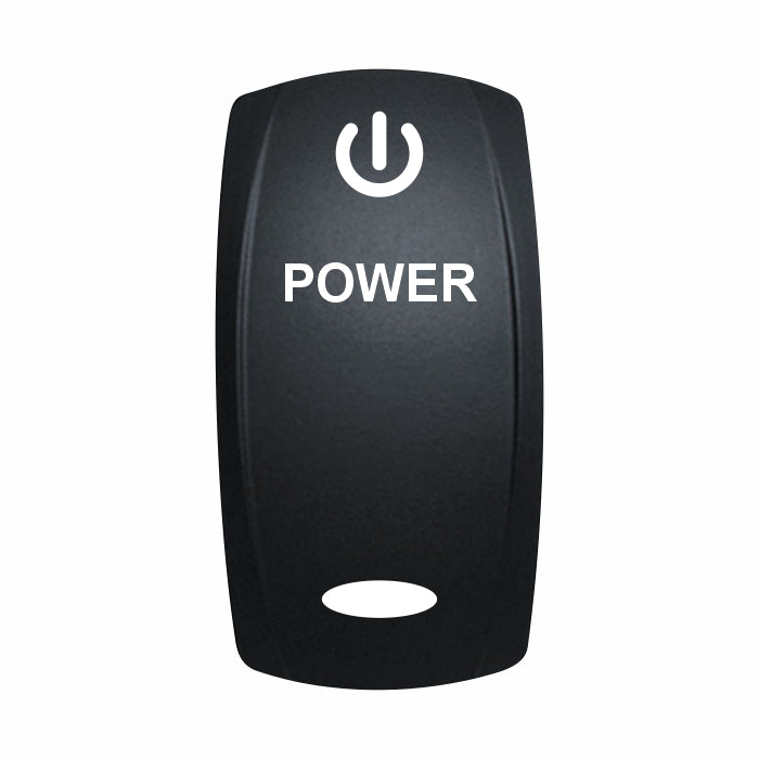 Technoexpress Shop rocker switch actuator labeled POWER with power icon