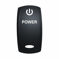 Technoexpress Shop rocker switch actuator labeled POWER with power icon