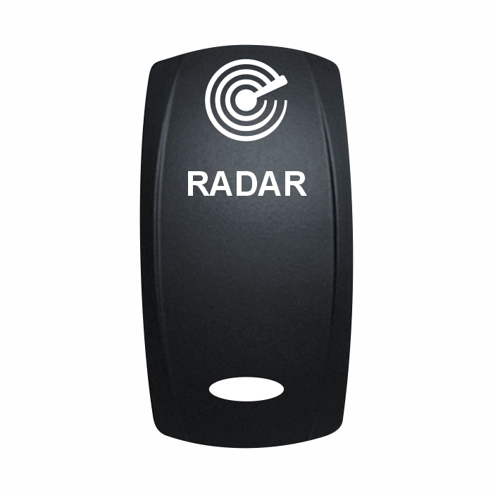 Technoexpress Shop RADAR rocker switch actuator with radar icon and white RADAR label