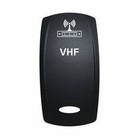 Technoexpress VHF rocker switch actuator with antenna icon and VHF label