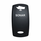 Technoexpress SONAR rocker switch with boat sonar icon and oval indicator light