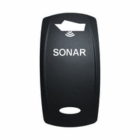 Technoexpress SONAR rocker switch with boat sonar icon and oval indicator light