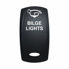 Technoexpress BILGE LIGHTS rocker actuator with white bilge icon and label