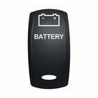 Technoexpress Shop rocker switch actuator labeled BATTERY with battery icon
