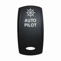 Technoexpress Shop autopilot rocker switch with white ship wheel icon and AUTO PILOT label