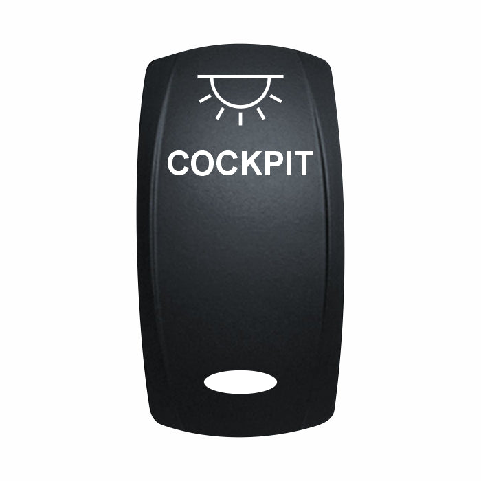 Technoexpress Shop COCKPIT marine rocker switch actuator with light symbol, black