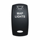 Technoexpress Shop black rocker switch labeled MAP LIGHTS with white light icon