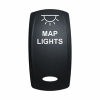 Technoexpress Shop black rocker switch labeled MAP LIGHTS with white light icon