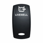Technoexpress Shop LIVEWELL rocker switch with white livewell icon and labeled button