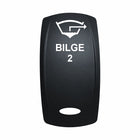 Technoexpress BILGE 2 black rocker switch with white bilge pump icon and label