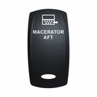 Technoexpress Shop MACERATOR AFT rocker switch actuator with white macerator icon and label
