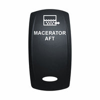 Technoexpress Shop MACERATOR AFT rocker switch actuator with white macerator icon and label
